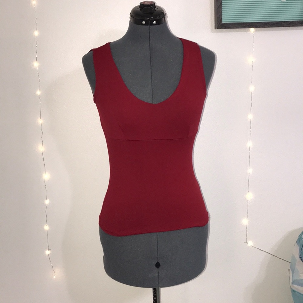Red tank top